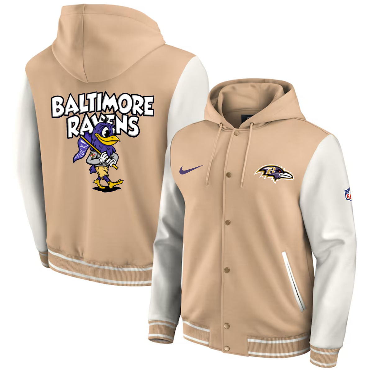 Men 2025 NFL Baltimore Ravens jacket syle 3